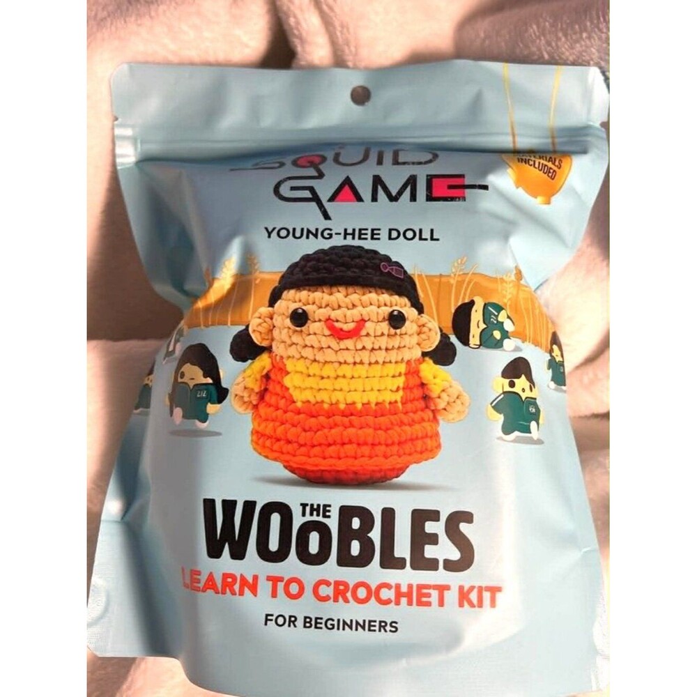 Woobles Squid Game Young‑Hee Beginner Crochet Kit – NEW & Sealed